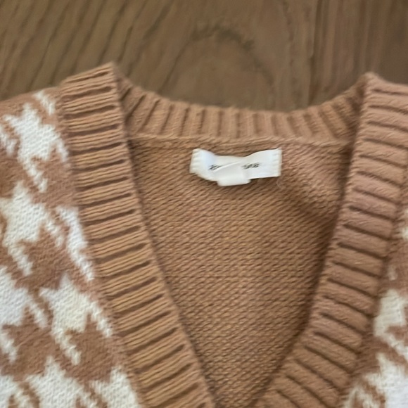 Brown and white sweater dress - Picture 2 of 2